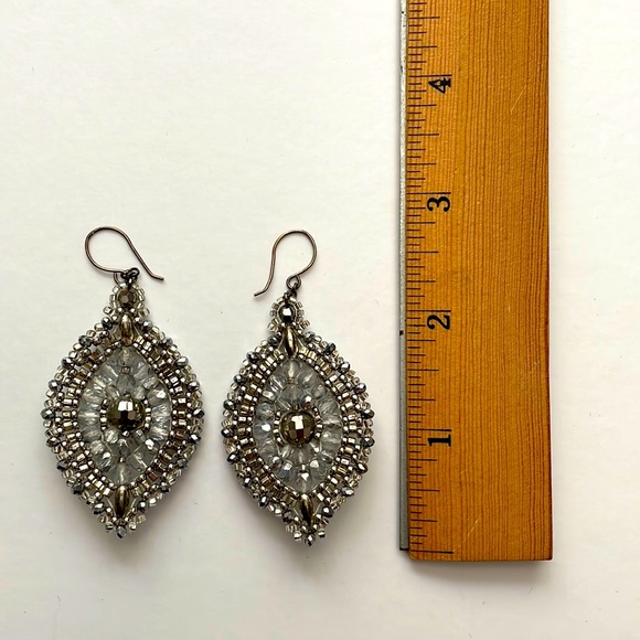 Miguel Ases silver drop earrings - Picture 1 of 1